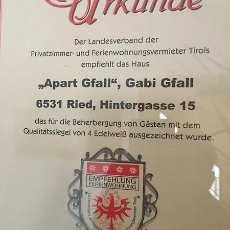 Appart Gfall Ried im Oberinntal Exterior photo